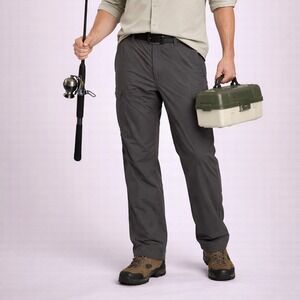 Men's Livebottom Lightweight Performance Outdoor Pants Gray 38x30